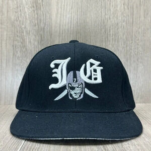 New West Concepts Cap Hat OS Las Vegas Raiders NFL Football Adjustable Black